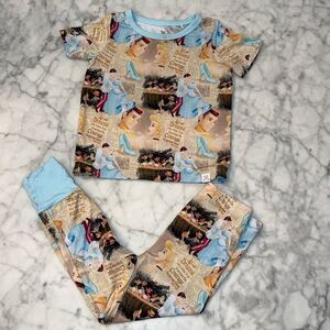 CHARLIES PROJECT KIDS LITTLE SNUGGLES VINTAGE TALE CINDERELLA PJ SET 18/24M